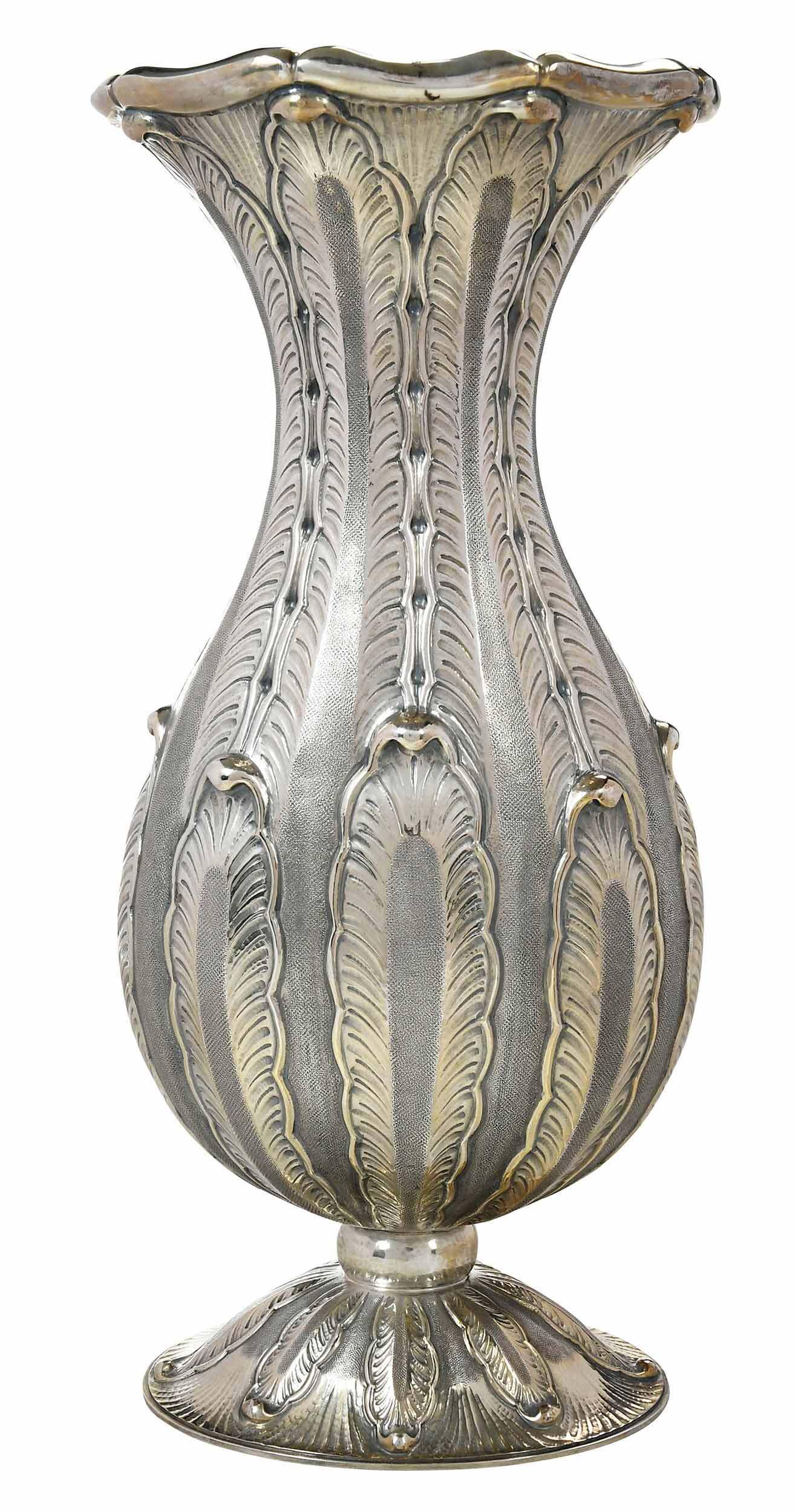 Buccellati Acanthus Leaf Sterling Vase (1 of 7)