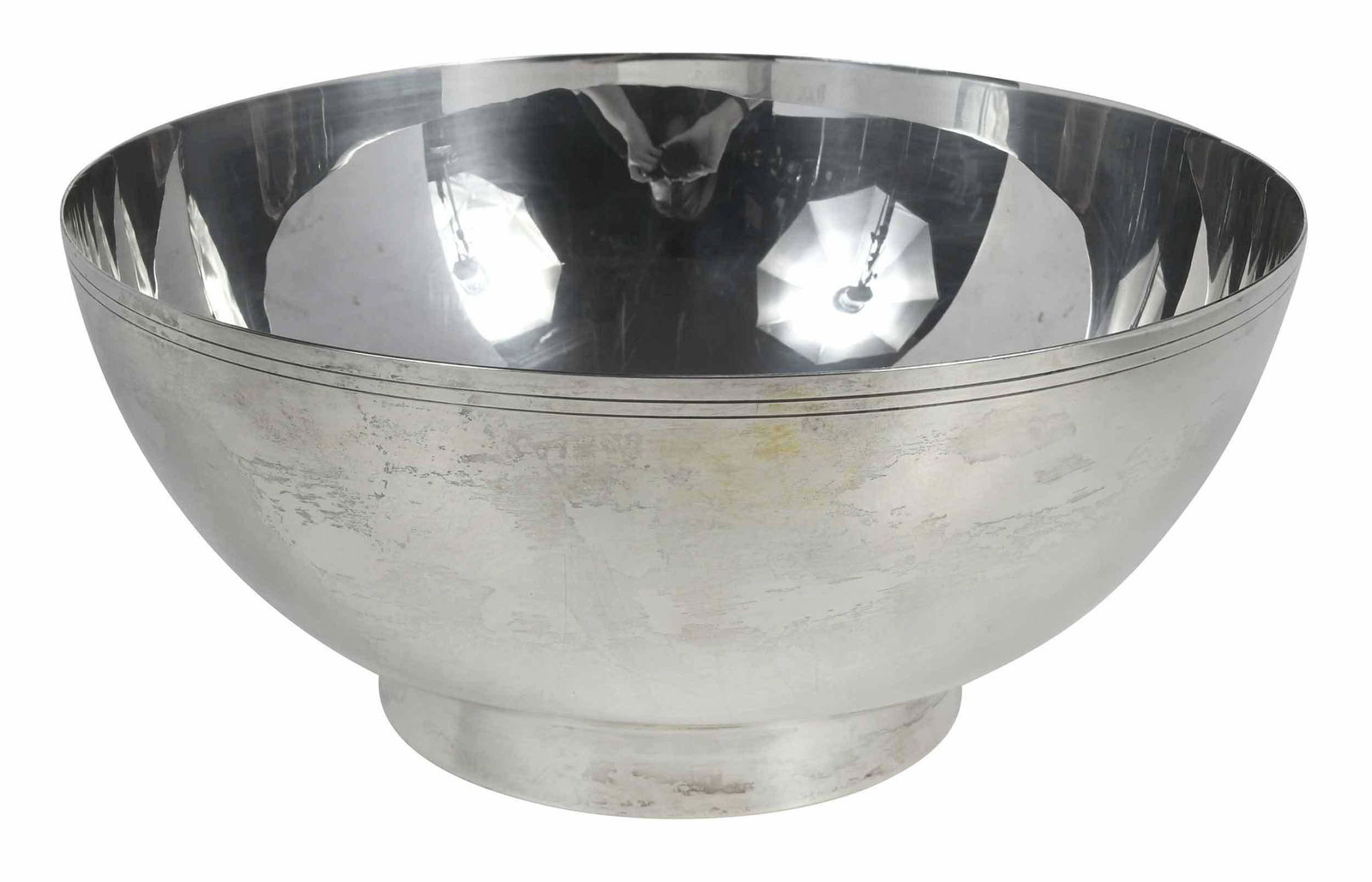 Buccellati Sterling Bowl: Italian, 20th century, round with ring base, no monogram, 35.48 oz. T.,ÿ4-3/4 x 10 in. Provenance: Private Georgia Collection