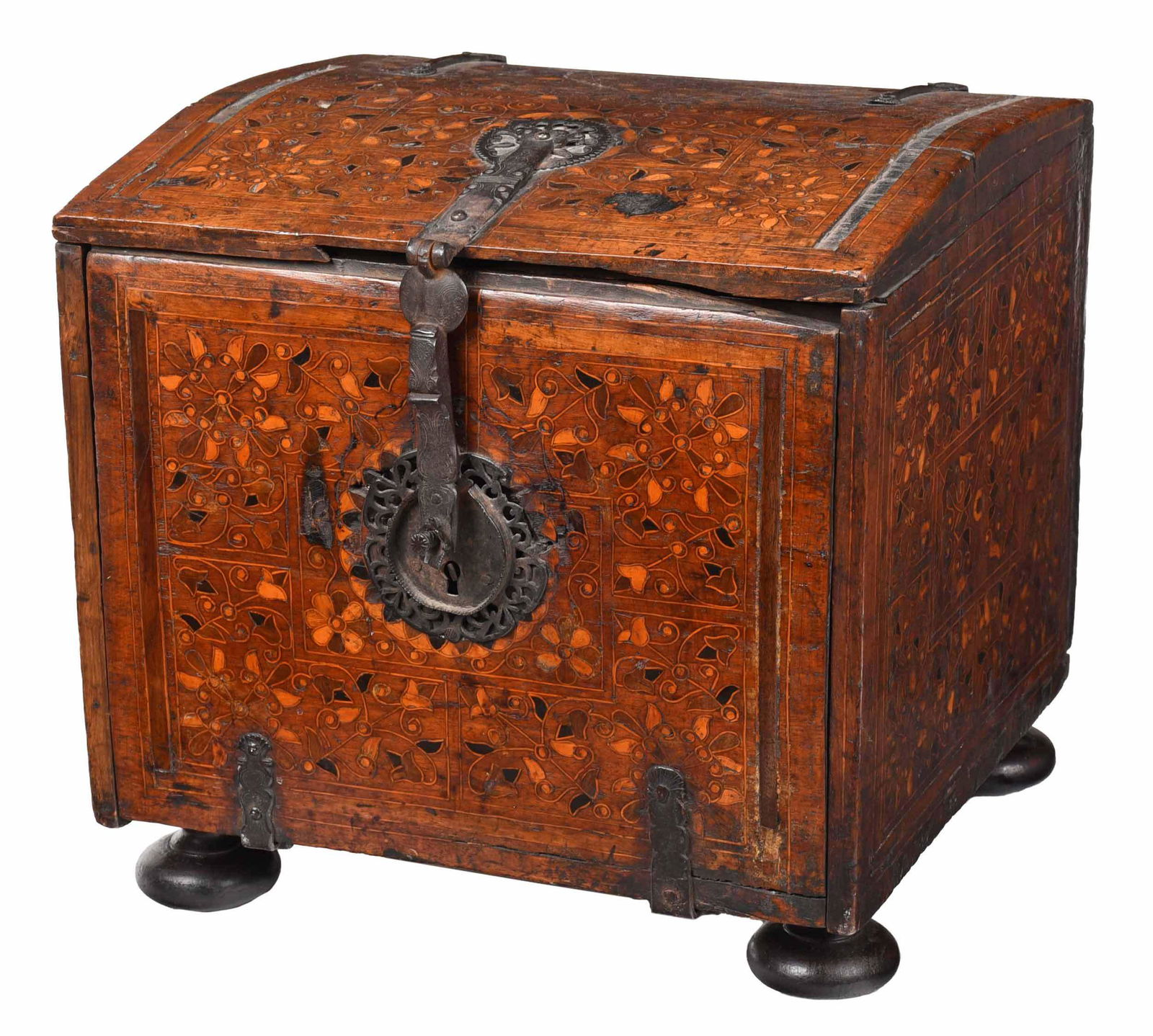 Fine Spanish Colonial Inlaid Vargue¤o Desk (1 of 8)