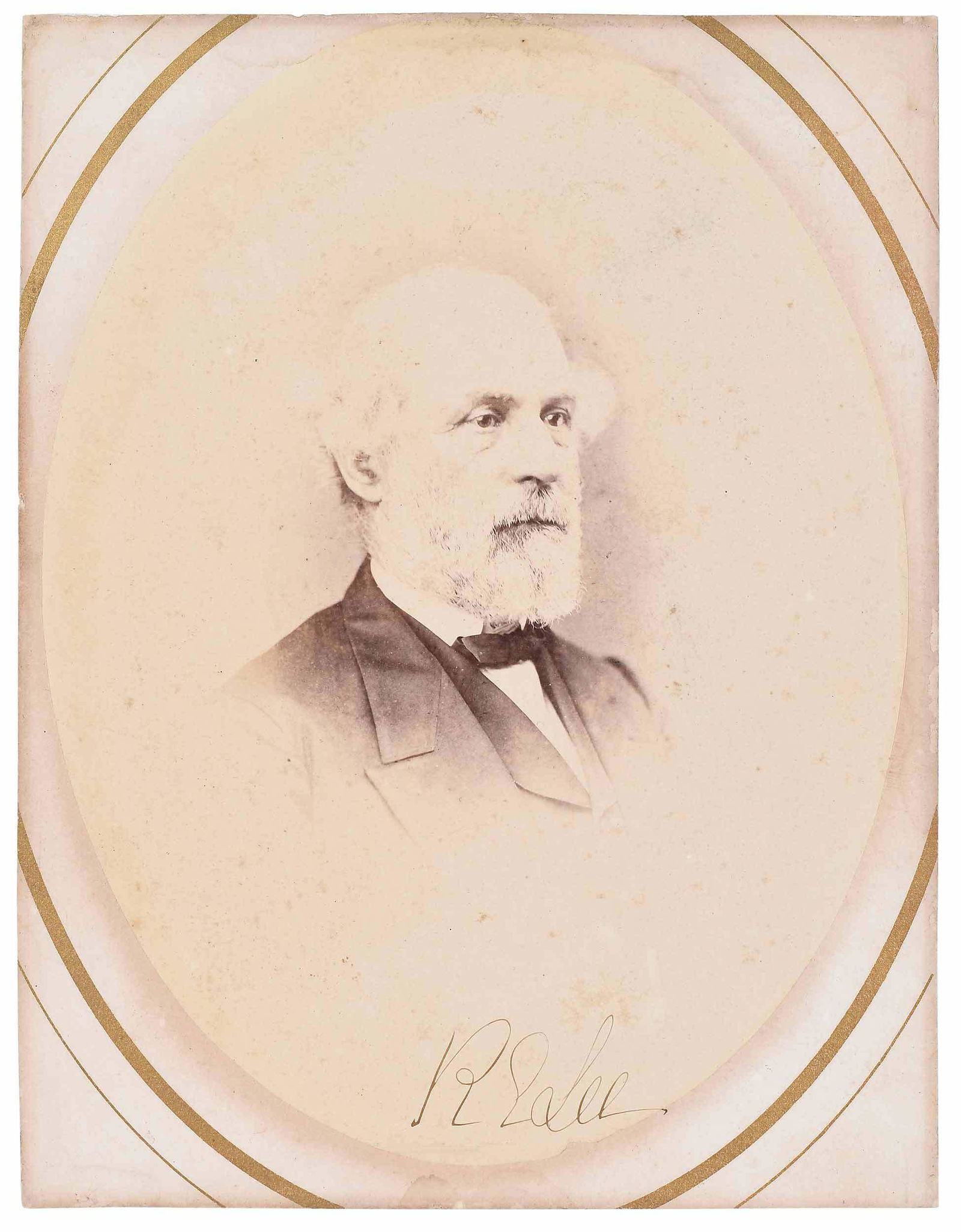 Portrait of General Robert E. Lee: by Matthew Brady, 1869, signed "RE Lee" boldly beneath portrait, framed 13-1/2 x 11 in.ÿ Provenance: Sotheby's Americana Sale, July 2001, Lot 7GY9, realized $16,100; Collection from a Direct Descenda