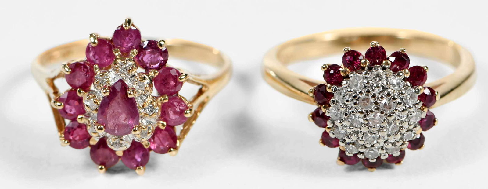 Two 14kt. Ruby and Diamond Rings (1 of 11)