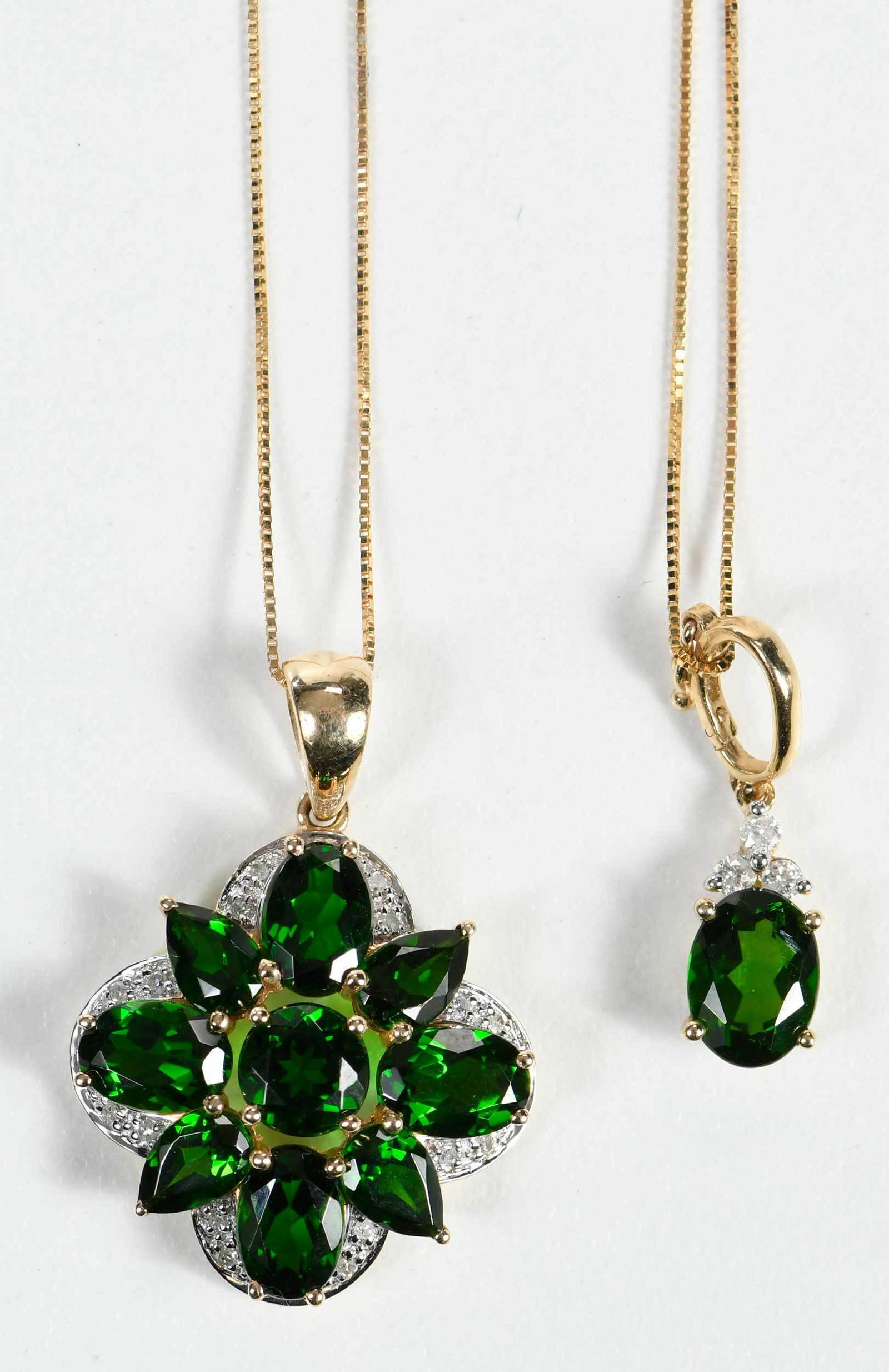 Two Chrome Diopside Pendants (1 of 7)