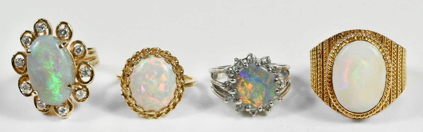 Four Gold Gemstone Rings (1 of 5)