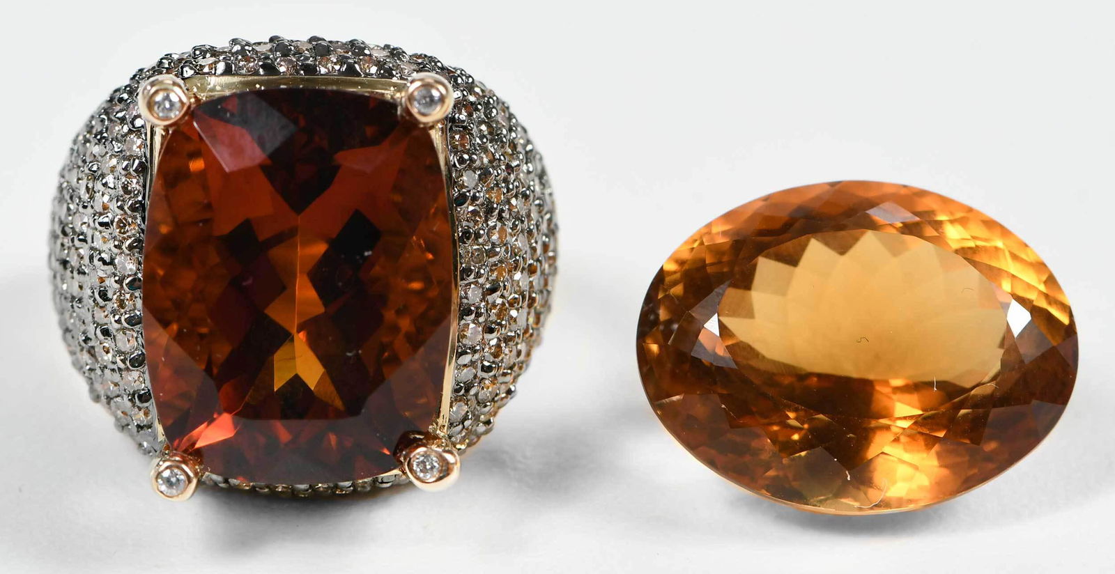 14kt. Citrine Ring & One Loose Citrine Gemstone (1 of 10)