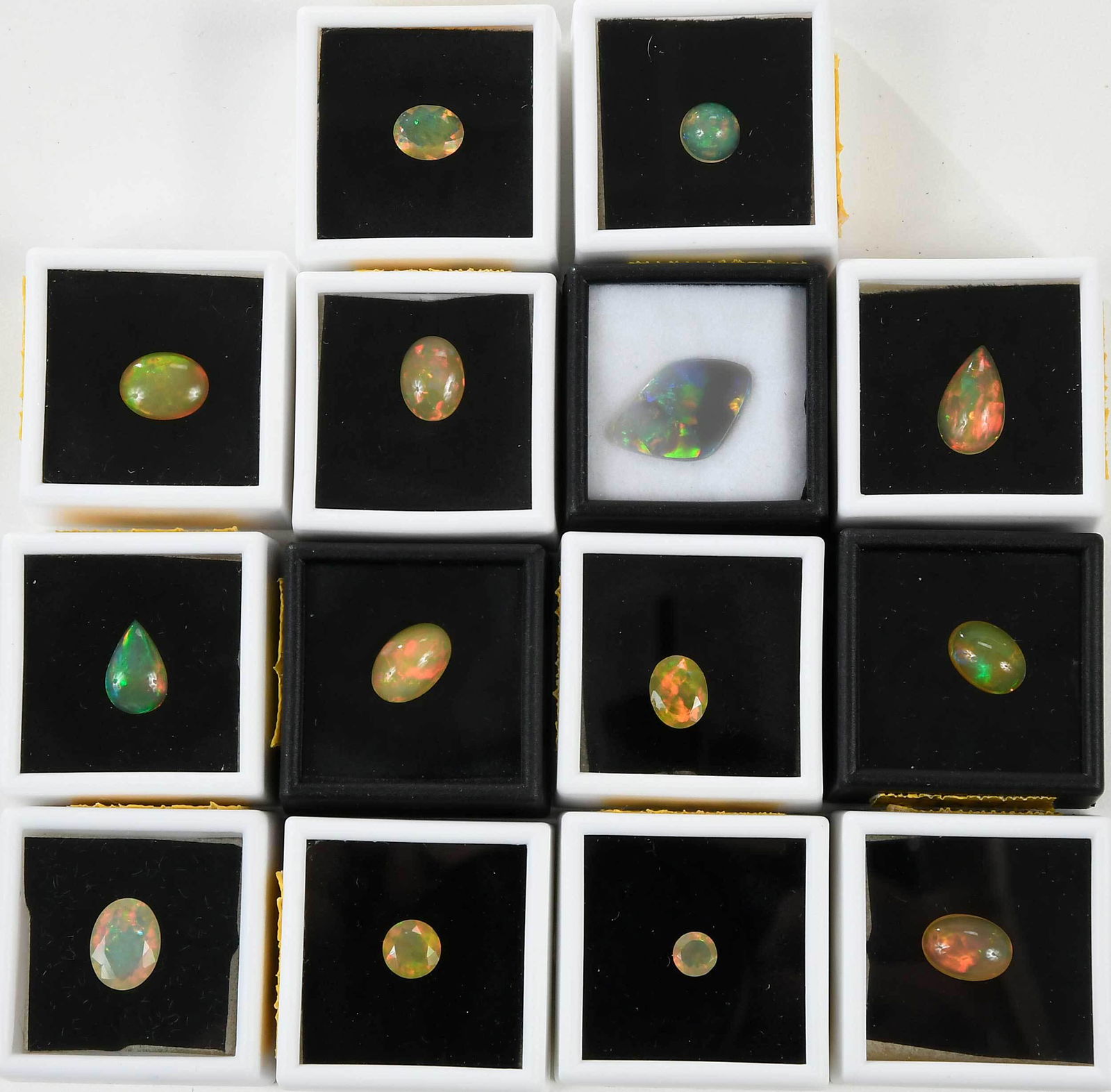 Fourteen Loose Opals (1 of 3)