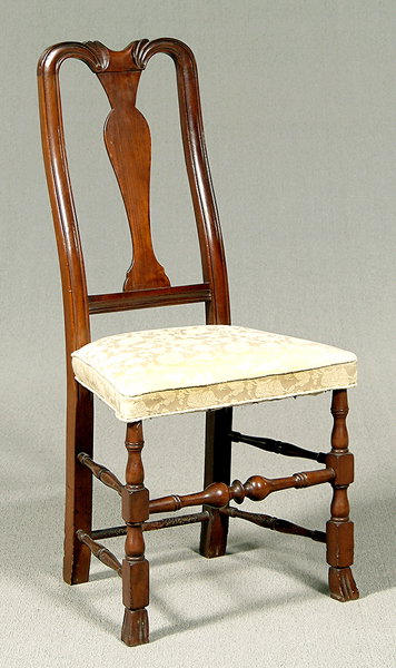Mahogany side chair, 18th century,