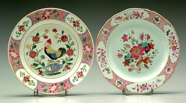 Two Chinese Export plates,