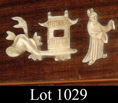 Chinese mahogany cabinet, - 7