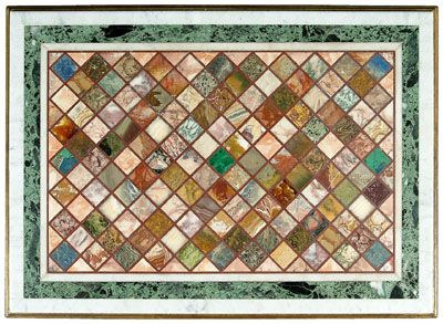 Pietra dura specimen table, - 2