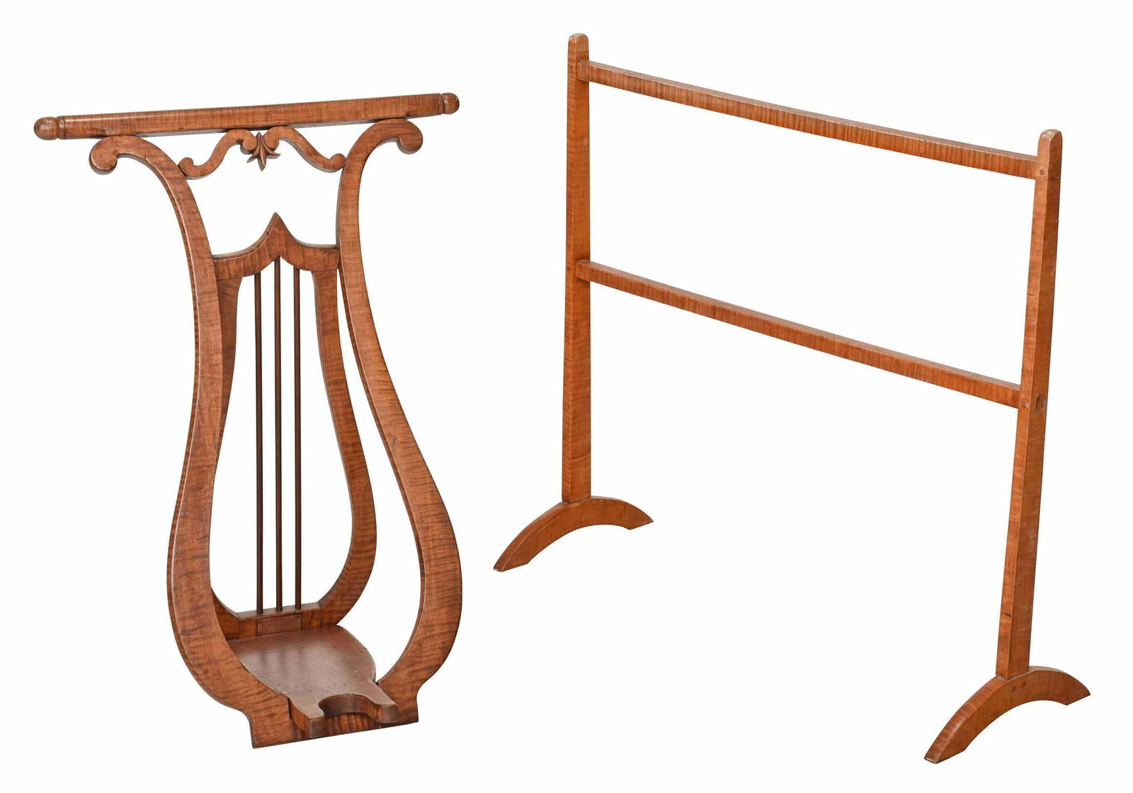 Unusual American Classical Lyre Form Stand (1 of 5)