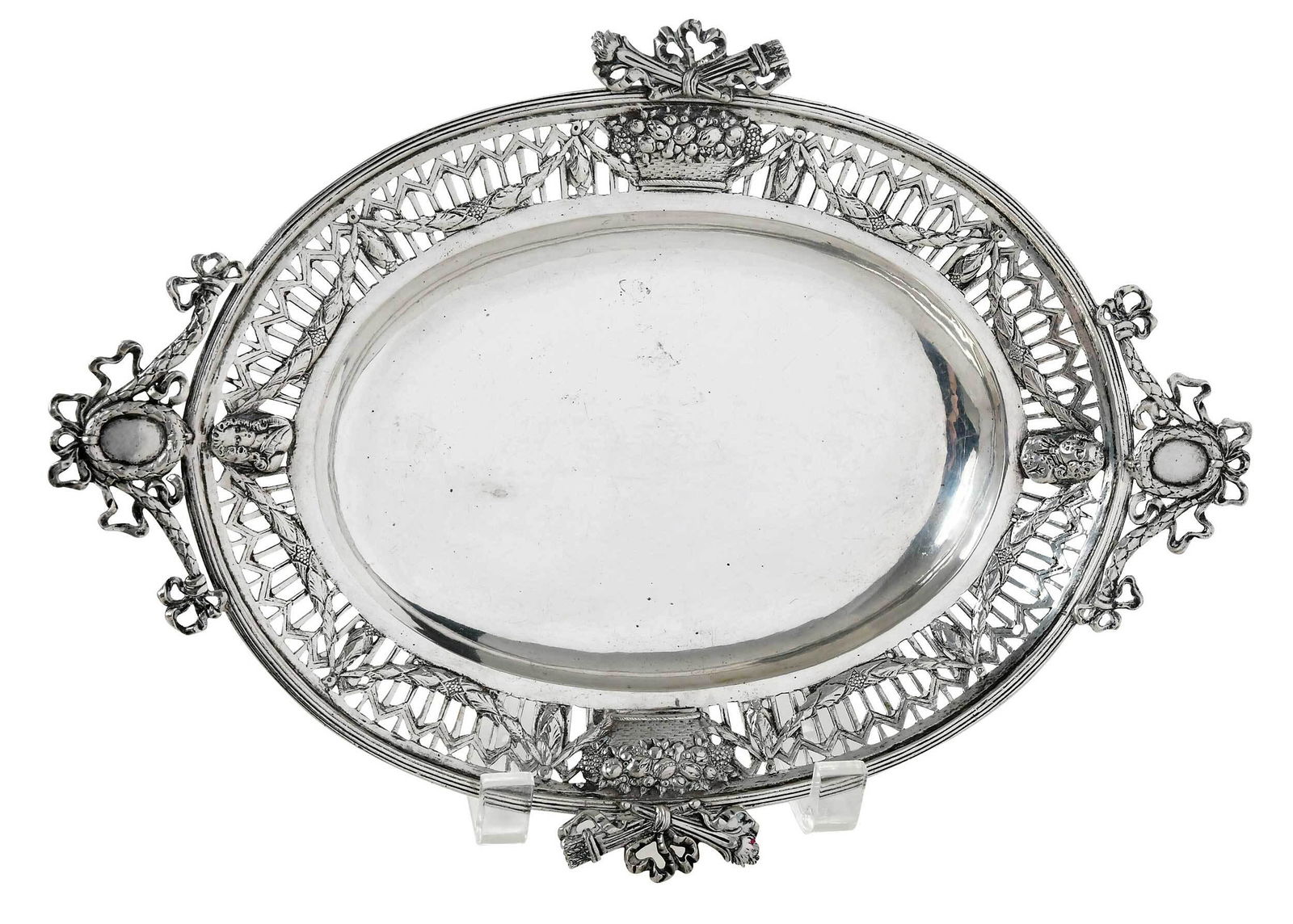 German Silver Footed Tray (1 of 7)
