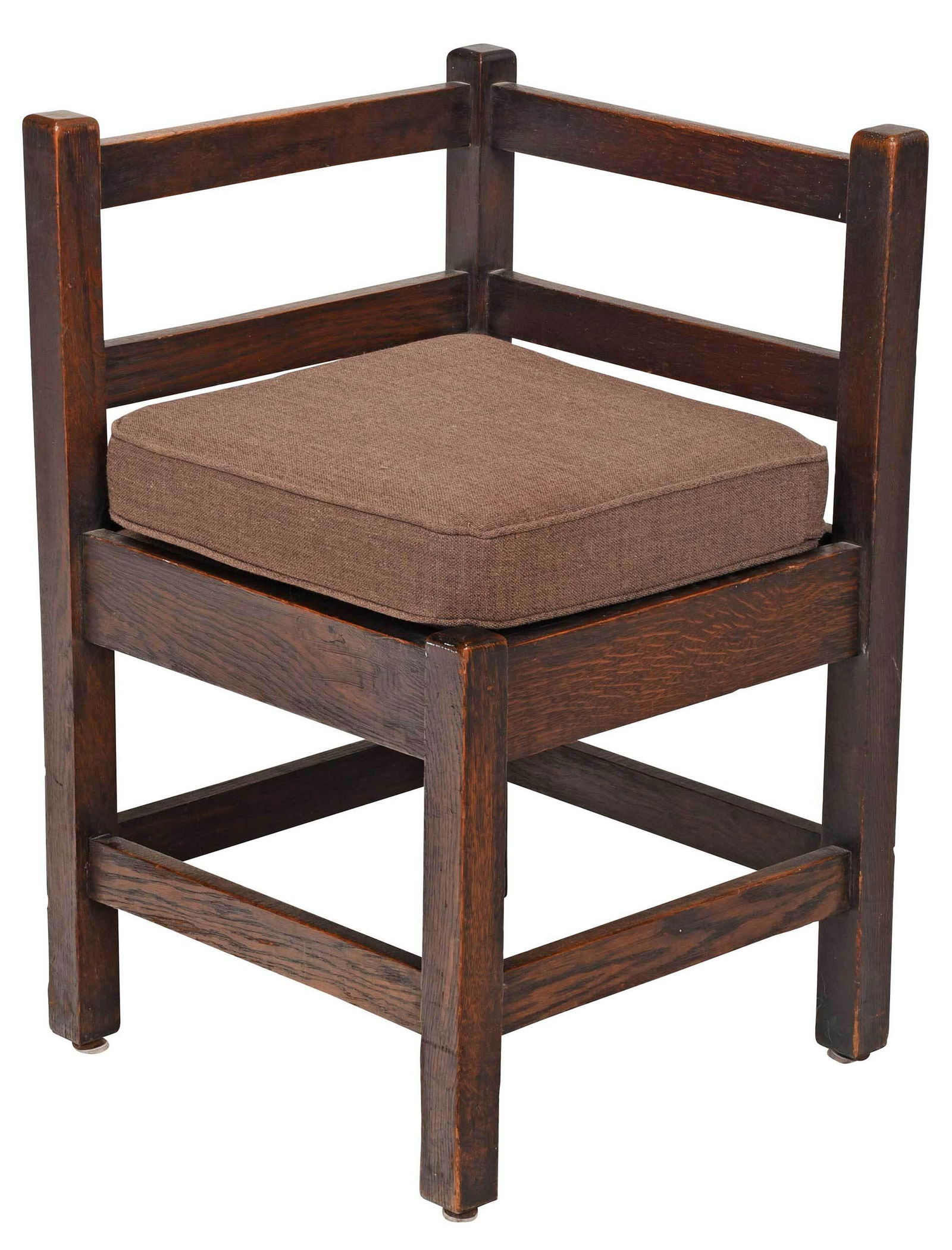 Arts & Crafts Oak Corner Chair (1 of 5)