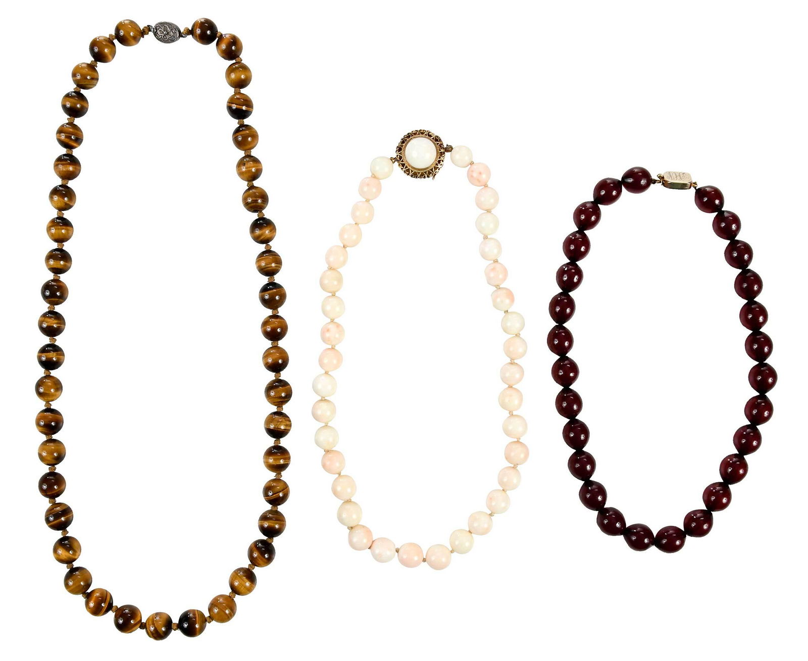 Three Gemstone Necklaces (1 of 7)