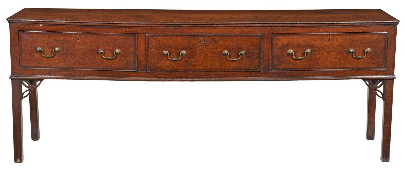 Welsh Inlaid Oak Three Drawer Dresser (1 of 7)