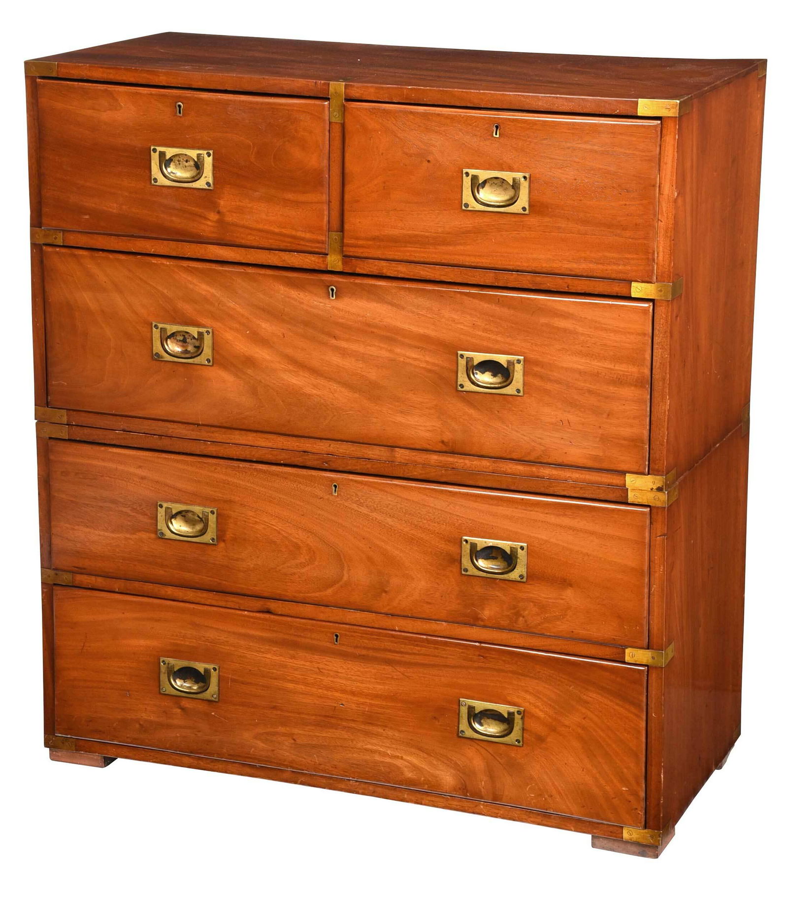 Georgian Mahogany Brass Mounted Campaign Chest (1 of 8)