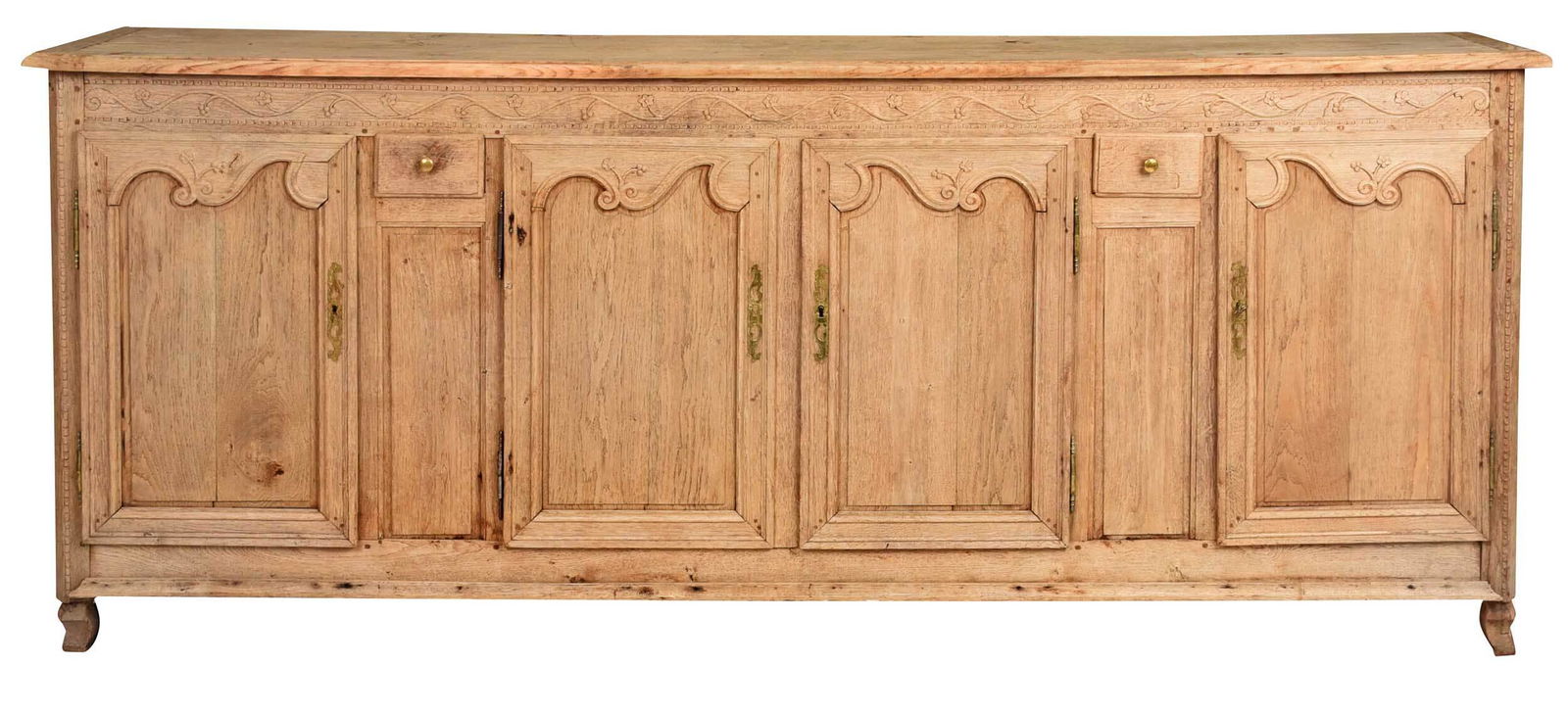 Provincial Louis XV Carved Oak Server (1 of 8)