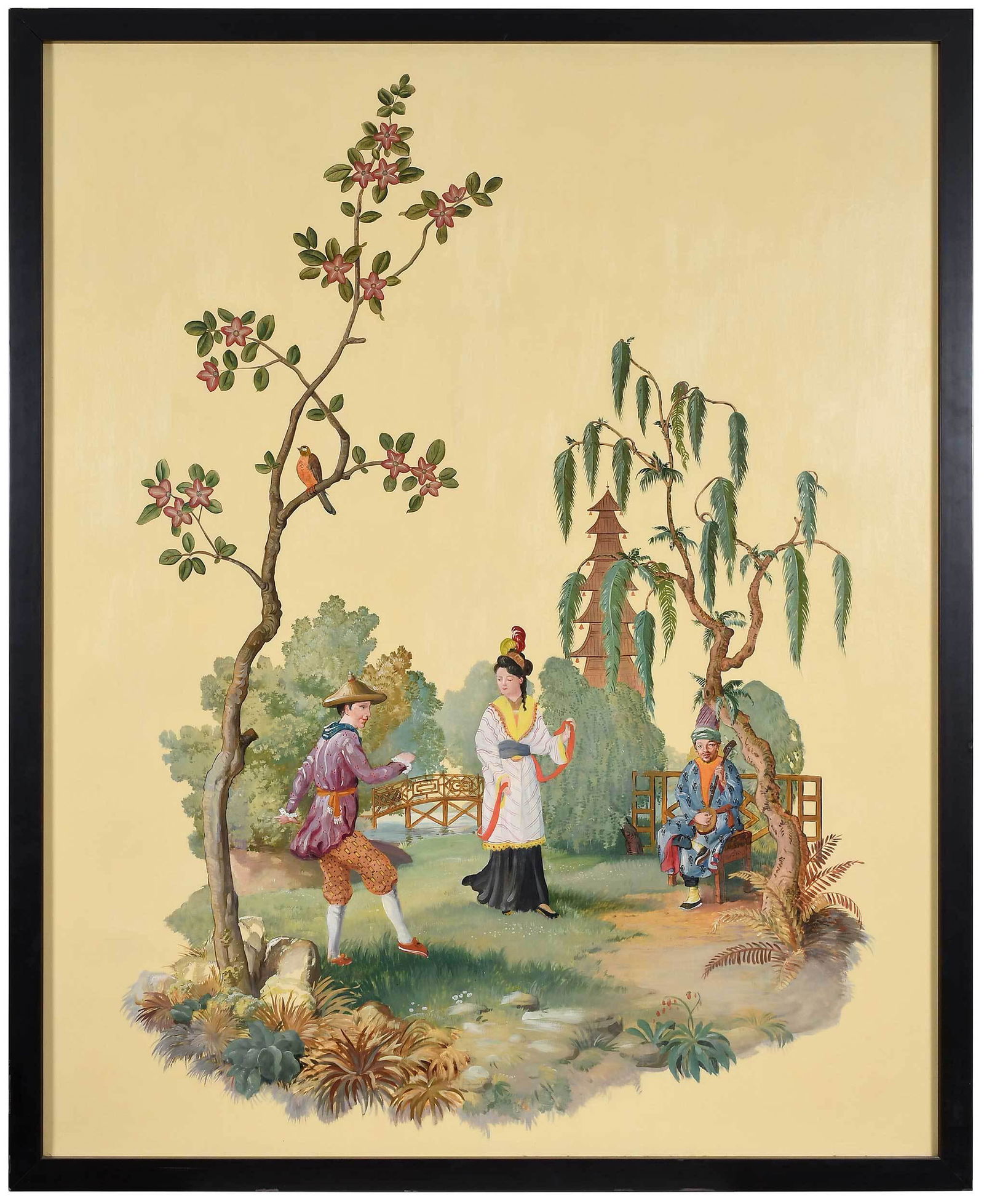 French School Chinoiserie Painting (1 of 7)
