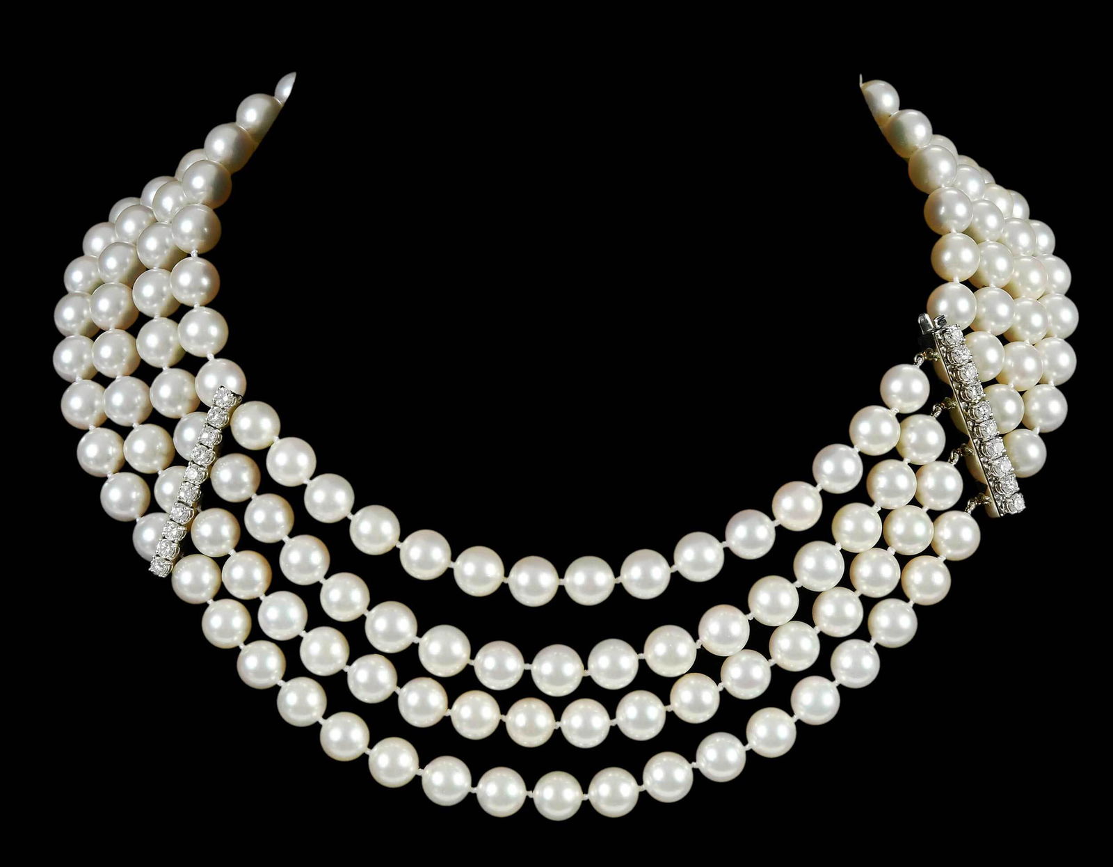 14kt. Pearl and Diamond Necklace (1 of 12)