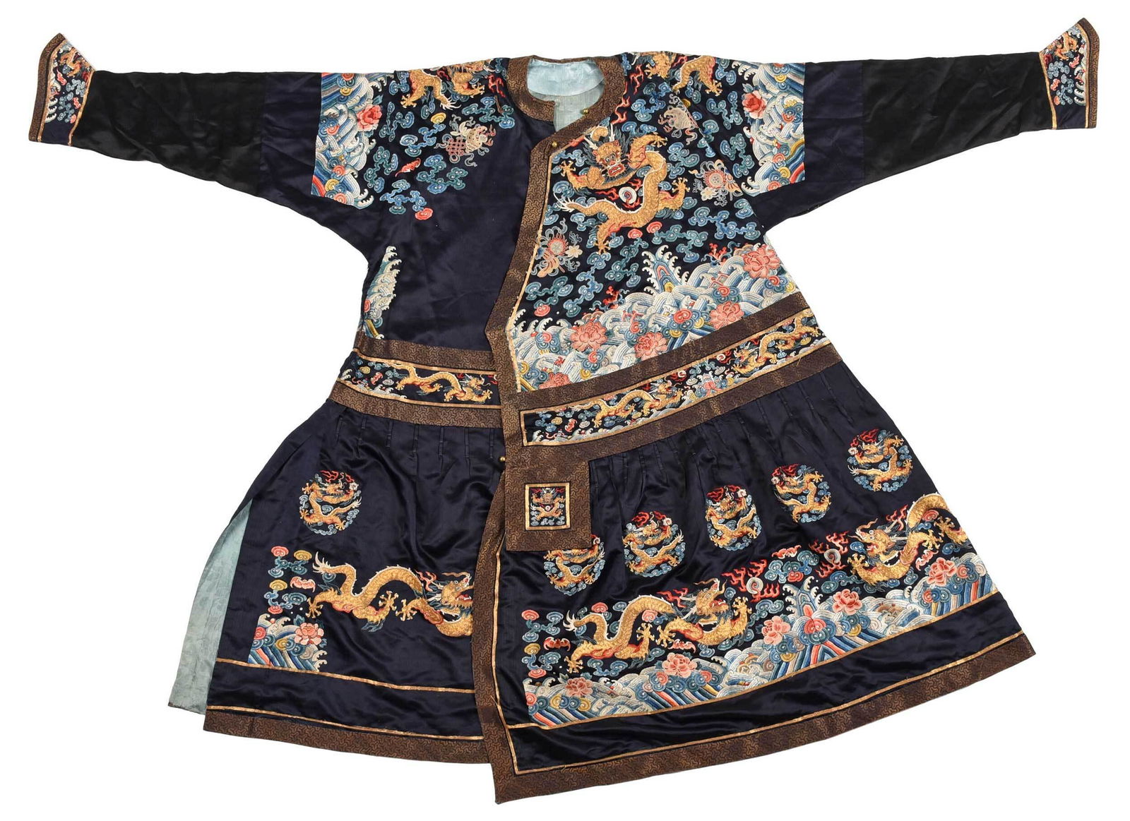 Chinese 'Dragon' Silk Court Robe, Forbidden Stitch (1 of 20)