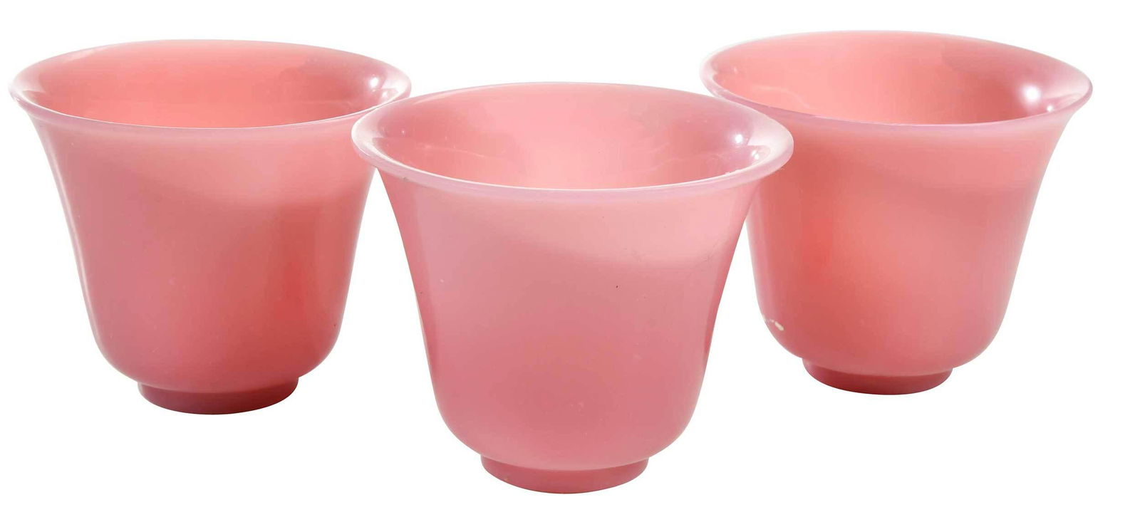 13 Pink Peking Glass Tea Cups (1 of 5)