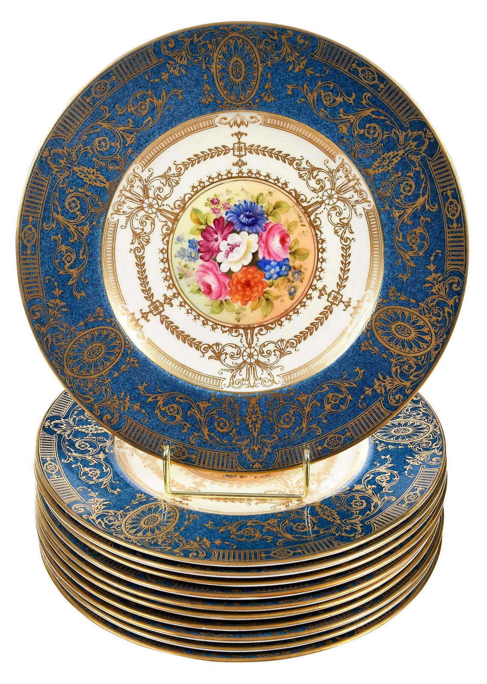 Set of Eleven Royal Worcester Porcelain Plates (1 of 4)