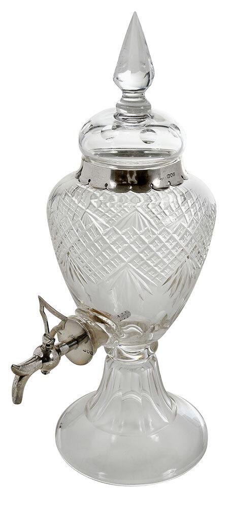 Victorian English Silver and Cut Glass Spirit Urn (1 of 8)