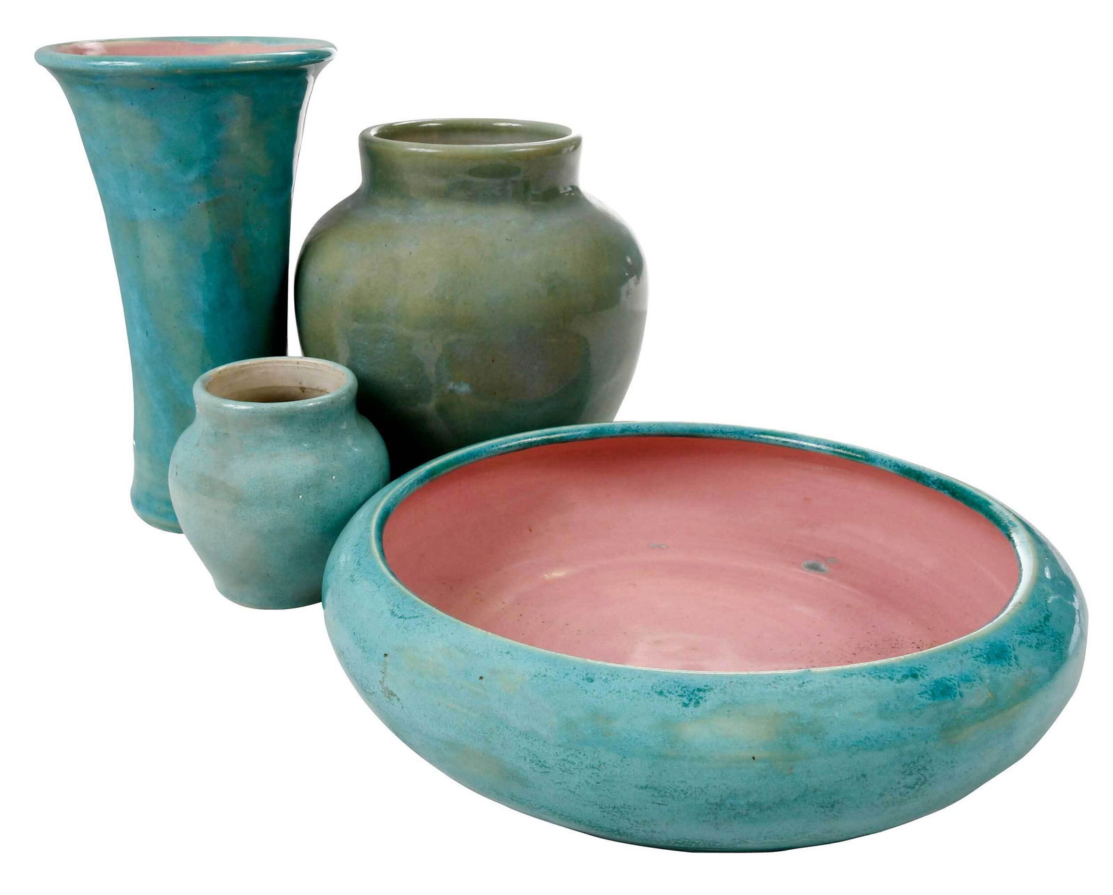 Four Pieces of Pisgah Forest Pottery (1 of 8)