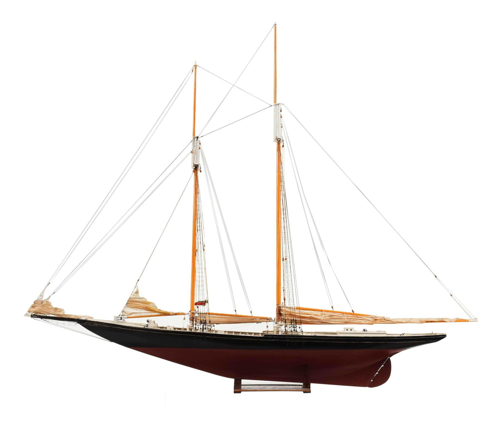 "Columbia" Painted Schooner Ship Model (1 of 8)