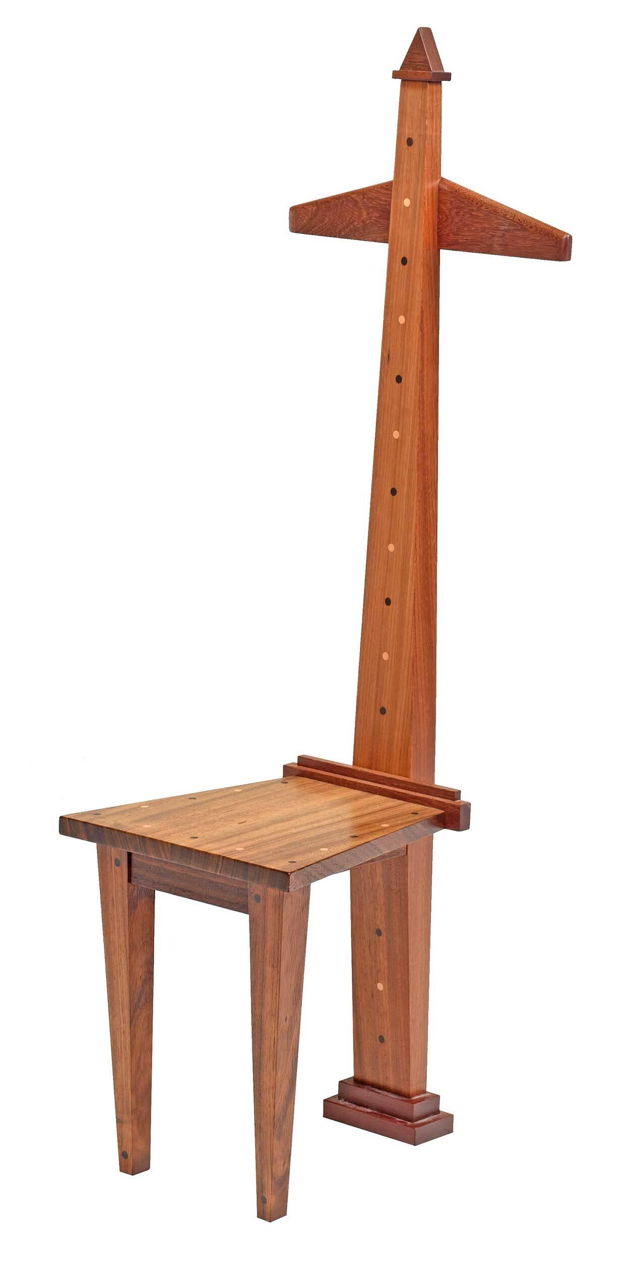 Studio Inlaid Walnut Valet Chair (1 of 6)