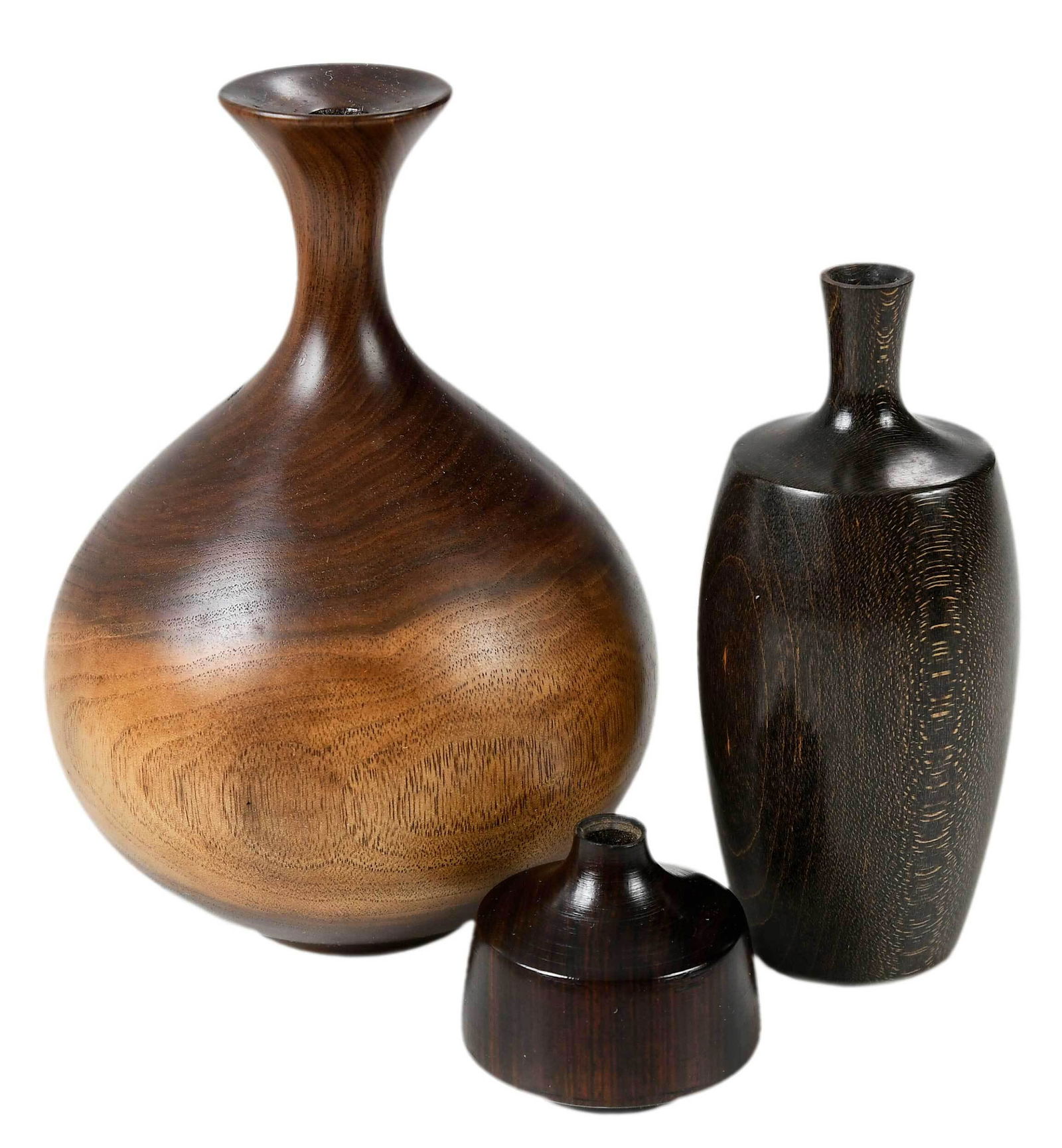 Group of Three Rude Osolnik Turned Twig Pots (1 of 9)