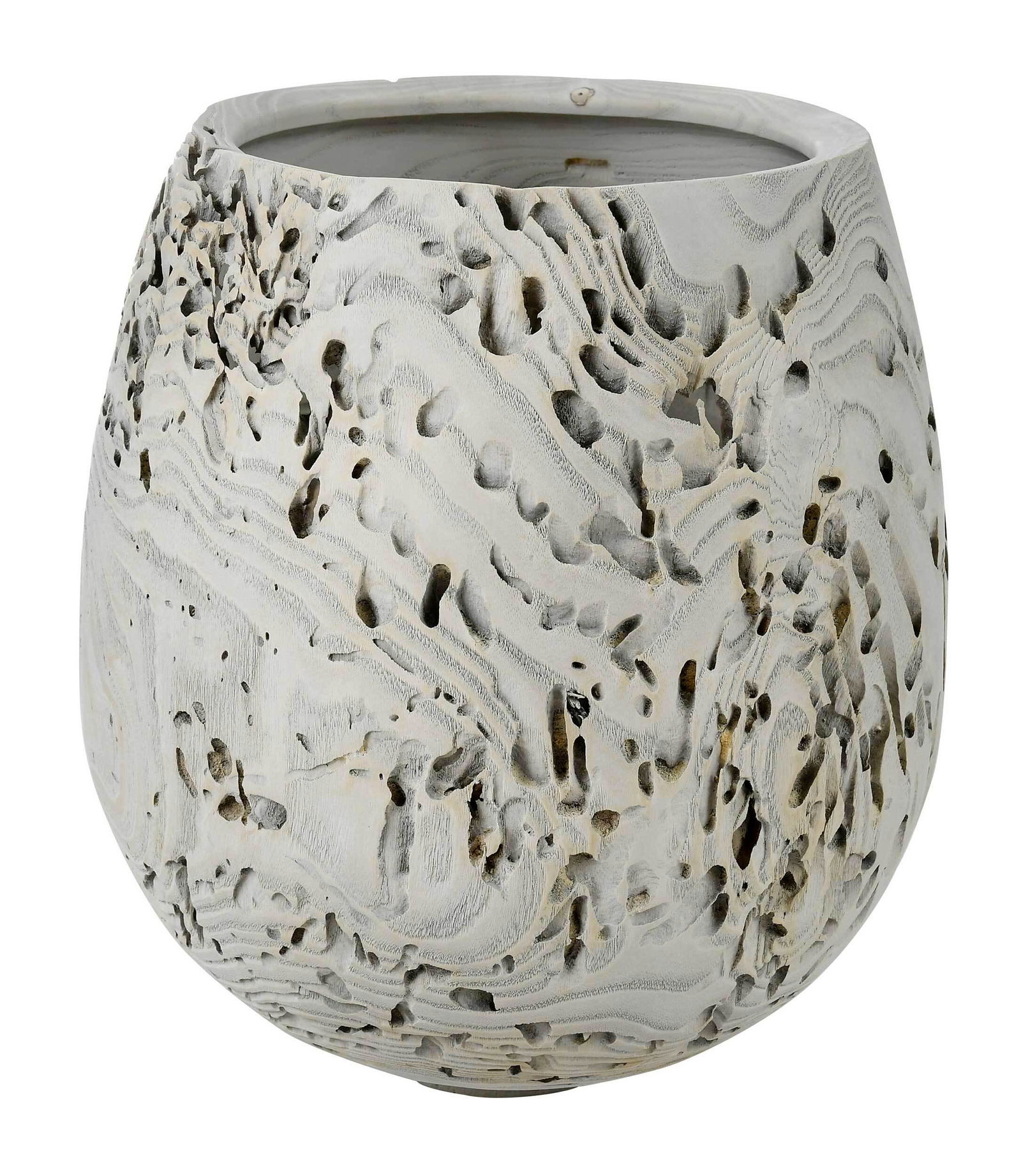 Dale Nish Wormy Ash Vessel: (American, 1932-2013) wormy ash vessel, sand blasted decoration, signed "Dale L. Nish Ash 1989", 12 in. Provenance: Collection of Rude Osolnik, Berea, Kentucky Note: Dale Nish was the founder and dire