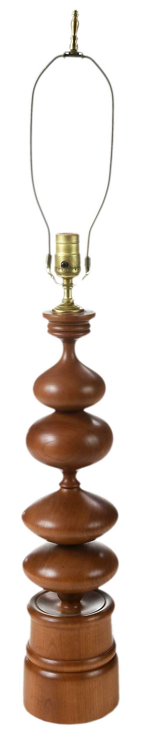 Rude Osolnik Turned Wood Lamp (1 of 6)