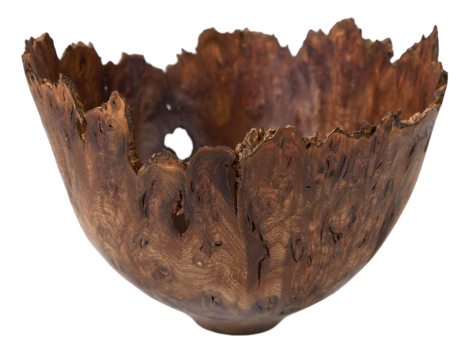 Liam O'Neill Turned Elm Live Edge Bowl (1 of 12)