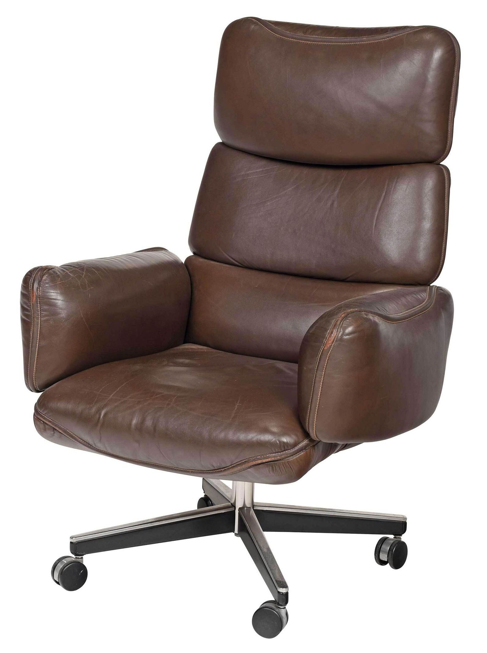 A Knoll Leather Executive Desk Chair (1 of 5)
