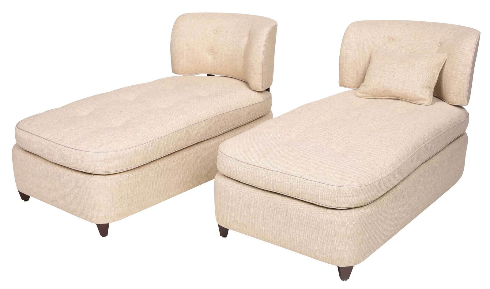 Pair David Easton Custom Upholstered Chaises (1 of 4)