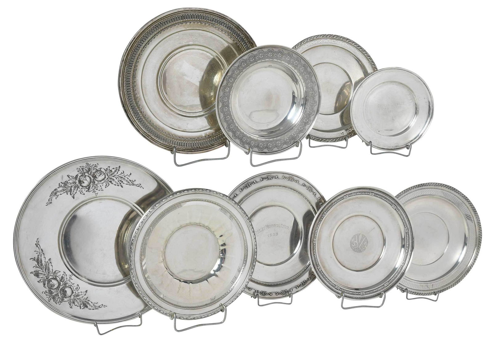 Nine Sterling Plates (1 of 8)