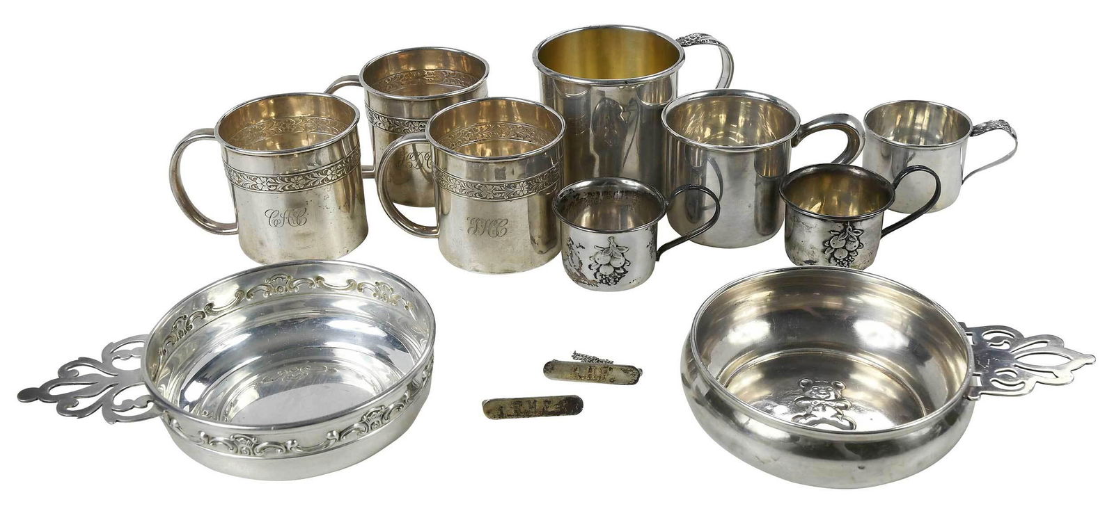 Eleven Sterling Children's Items (1 of 9)