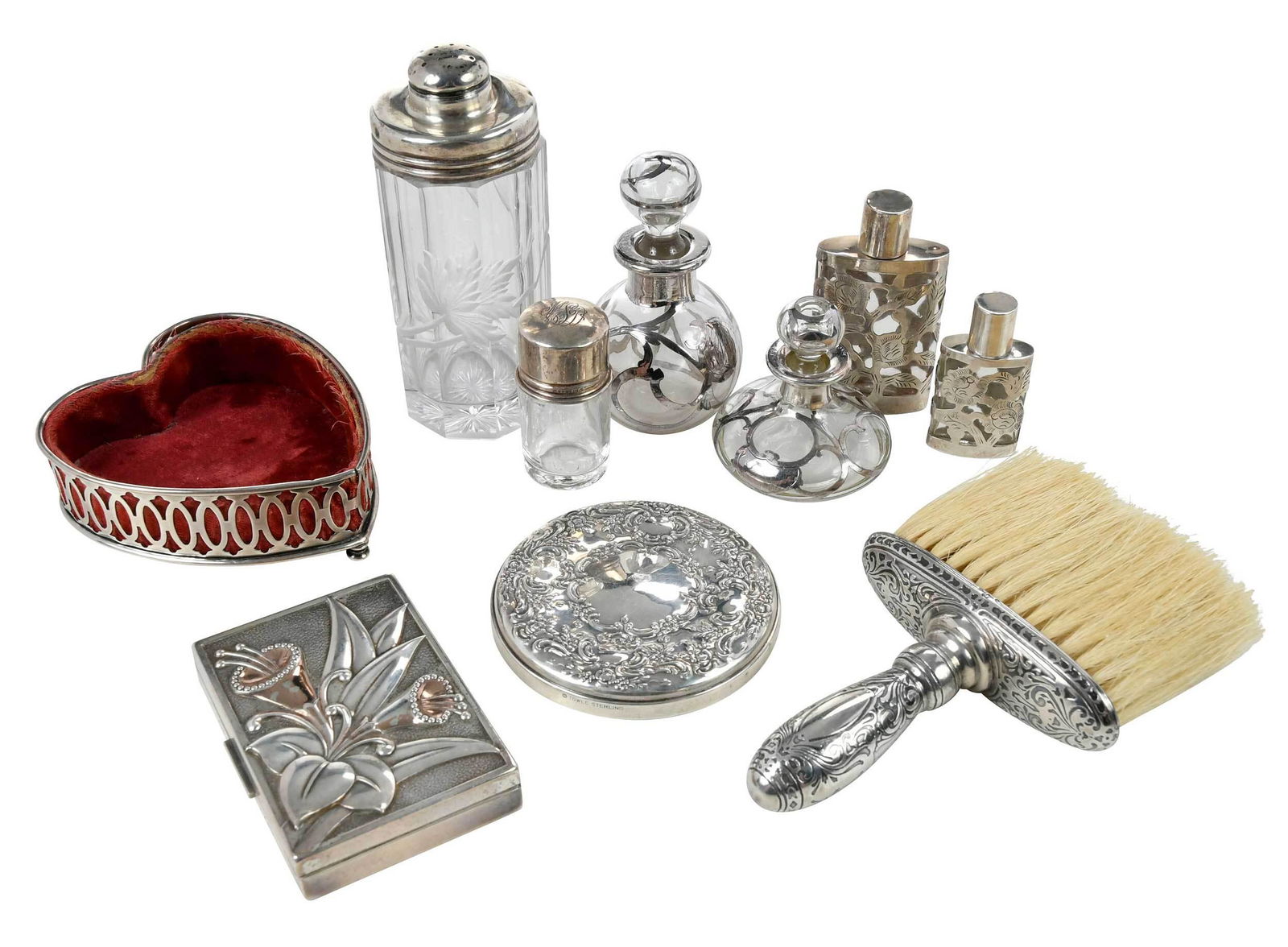 Ten Sterling Dressing Items, One Tiffany (1 of 5)