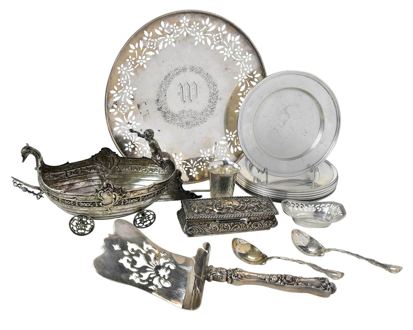 17 Silver Table Items (1 of 9)