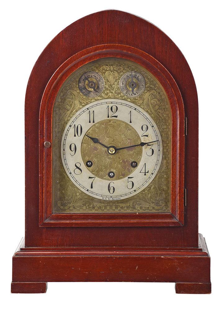 Gustav Becker Mahogany Beehive Mantel Clock (1 of 9)