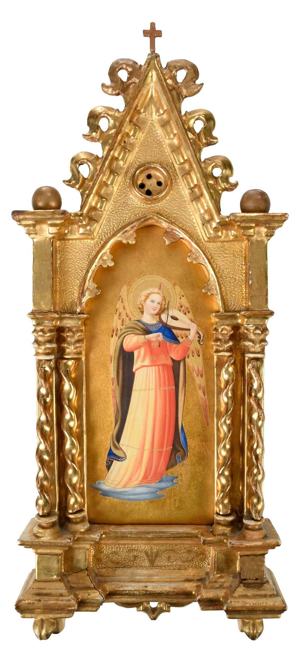Hand Painted Italian Icon, After Fra Angelico (1 of 5)