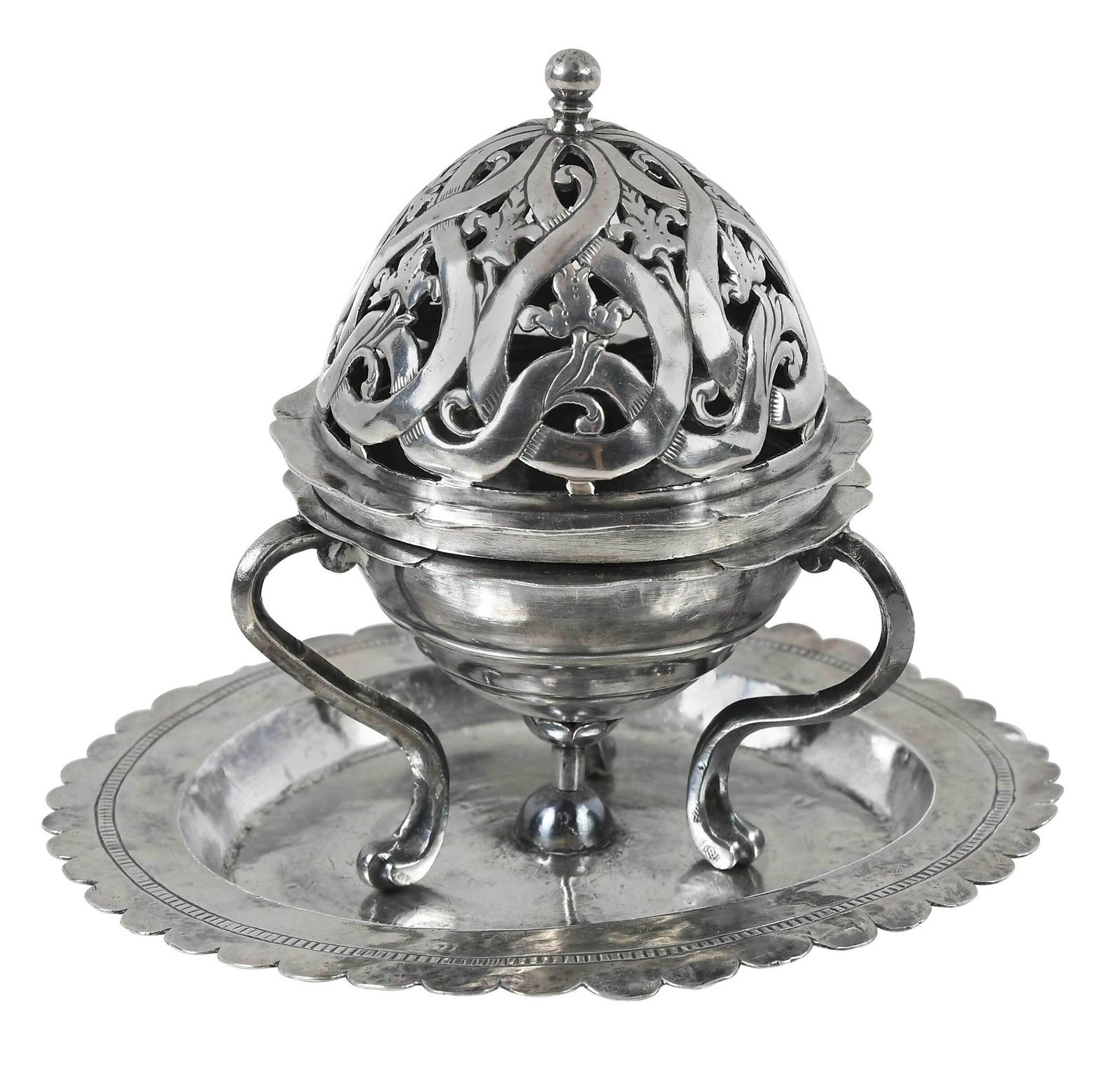 Silver Creole Incense Burner (1 of 7)