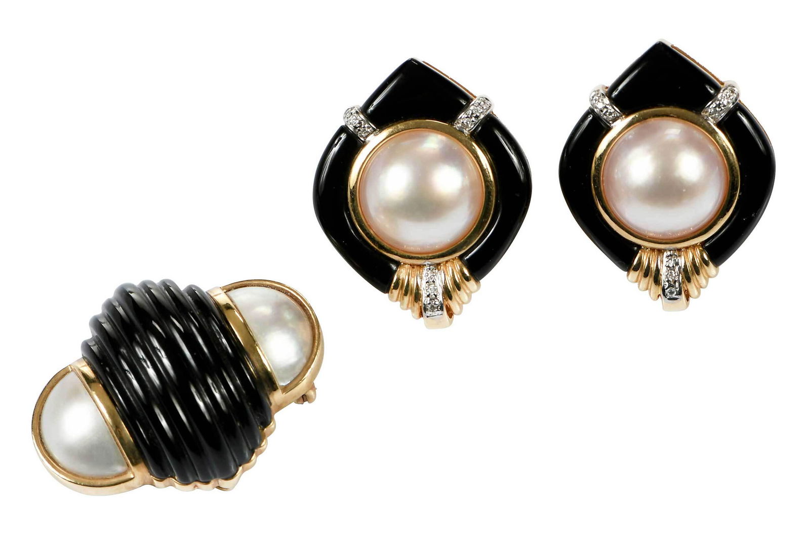 Trianon 14kt. Pendant and 14kt. Earrings (1 of 9)