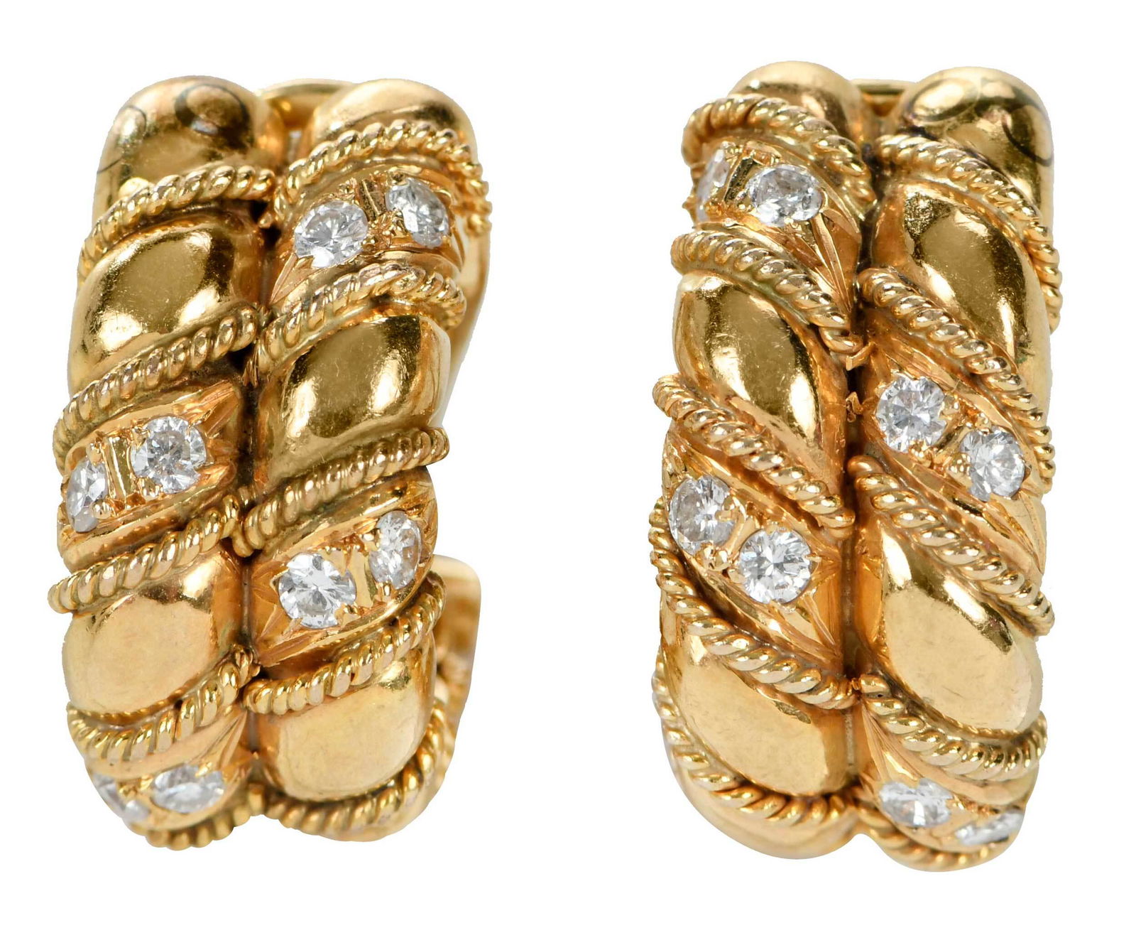 14kt. Diamond Earclips (1 of 5)