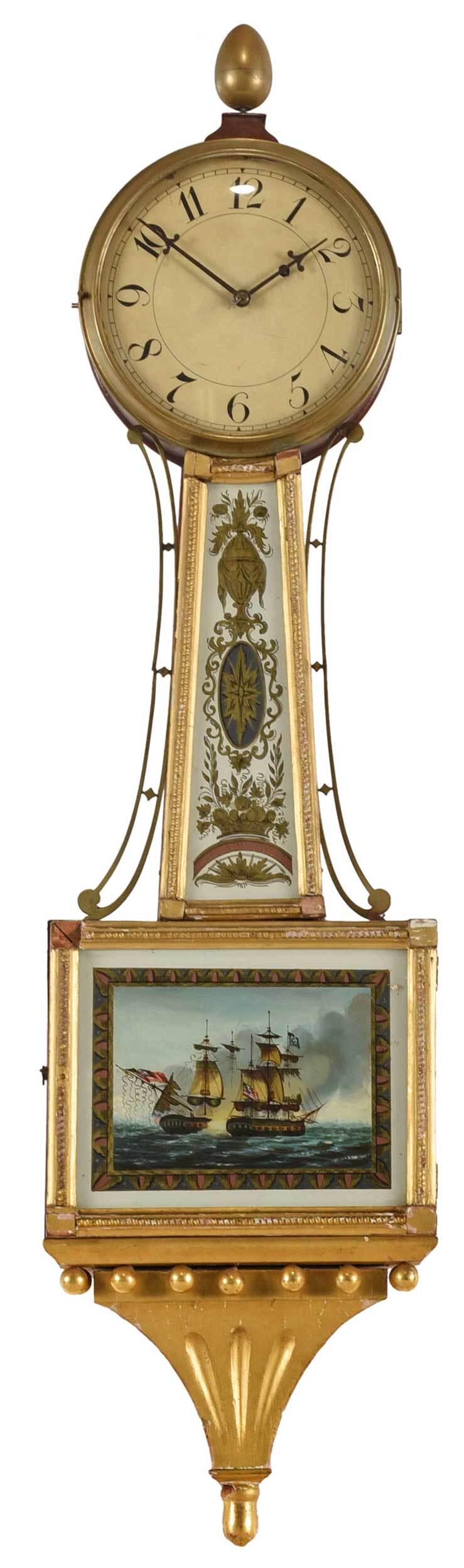 Federal Eglomise Willard's Patent Banjo Clock (1 of 15)