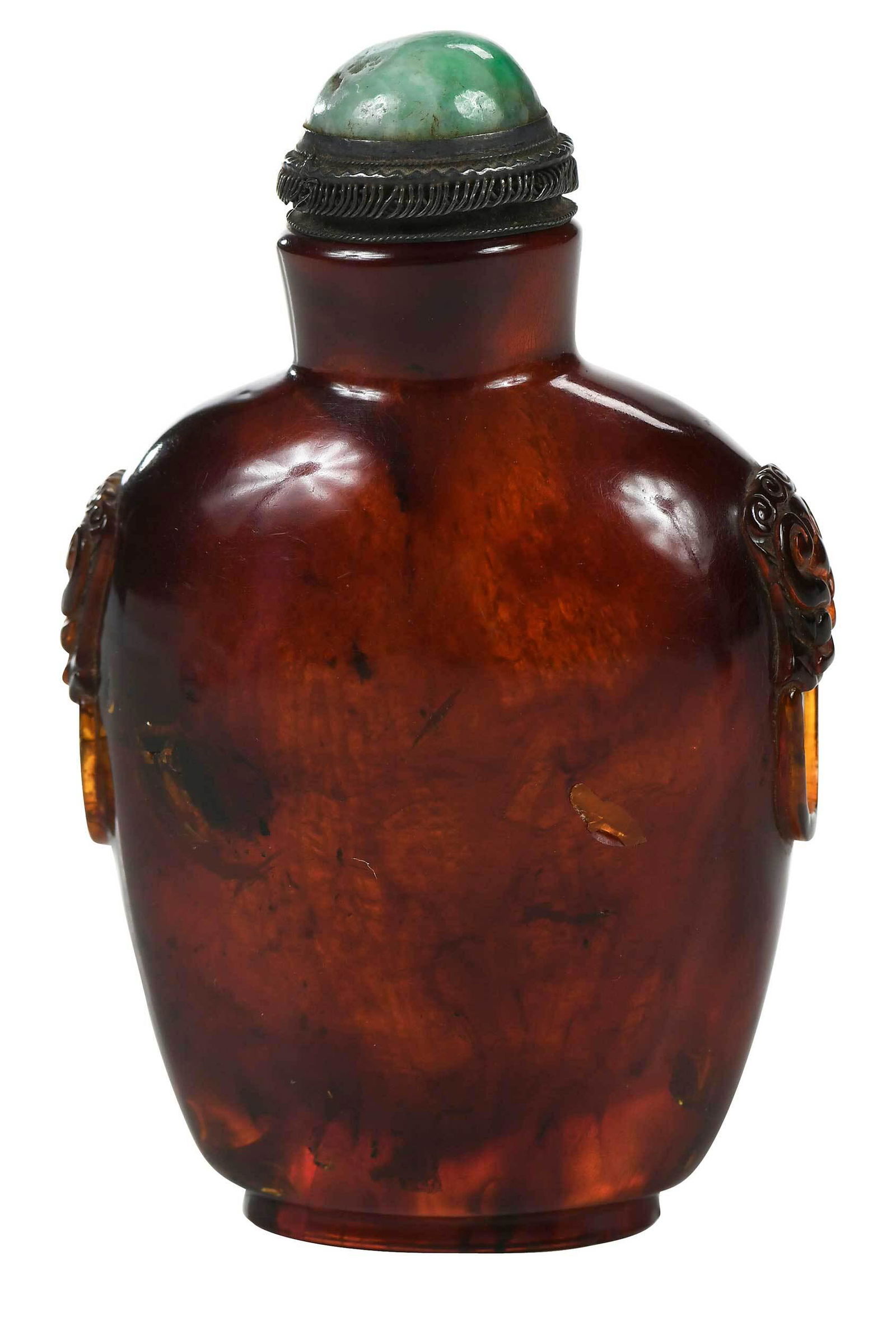 Chinese Snuff Bottle with Taotie Handles (1 of 7)