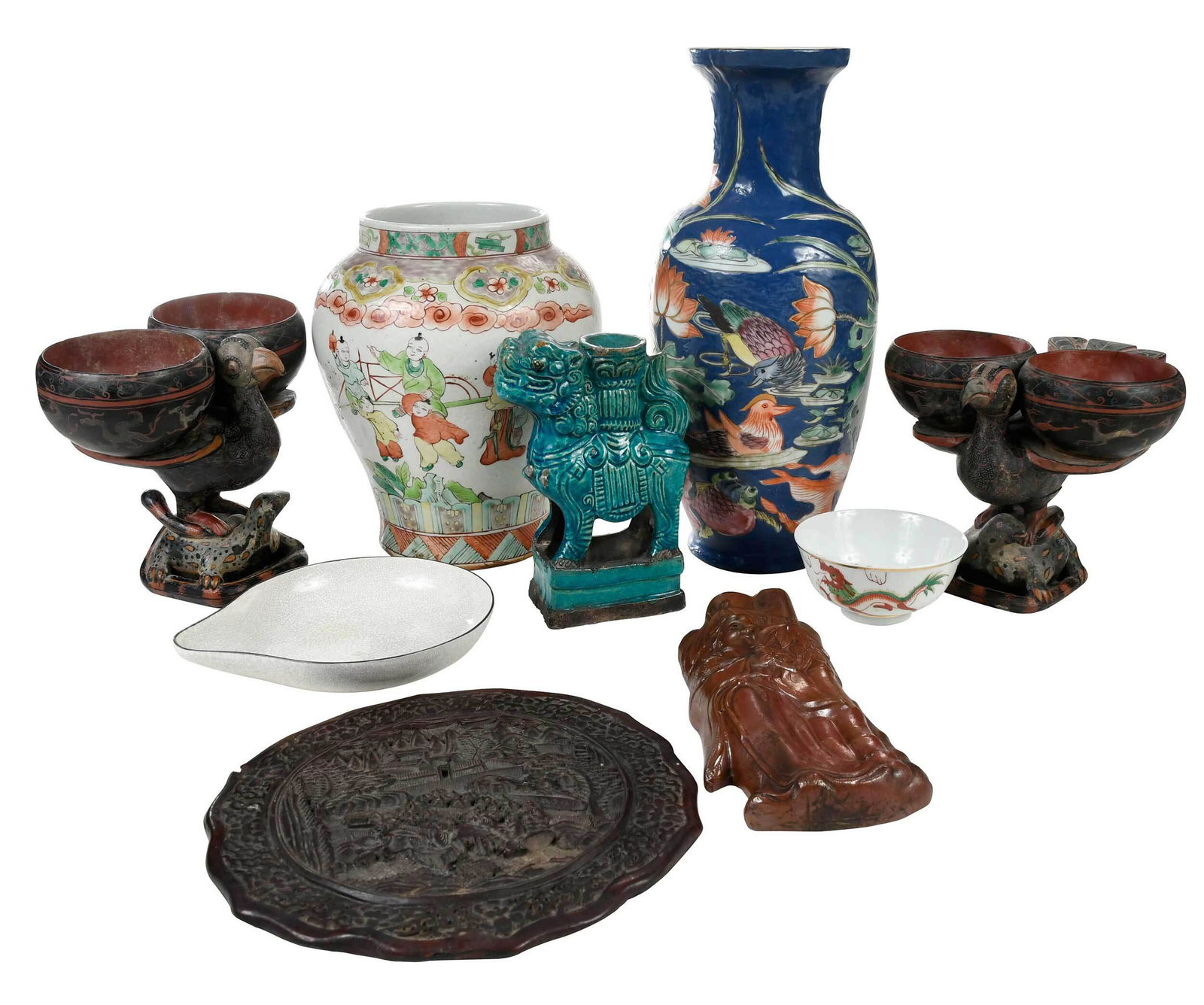 Group of Eight Chinese Decorative Objects (1 of 14)