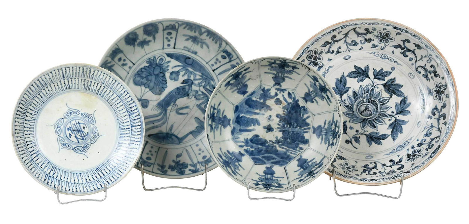 Four Chinese Blue and White Decorated Bowls (1 of 14)