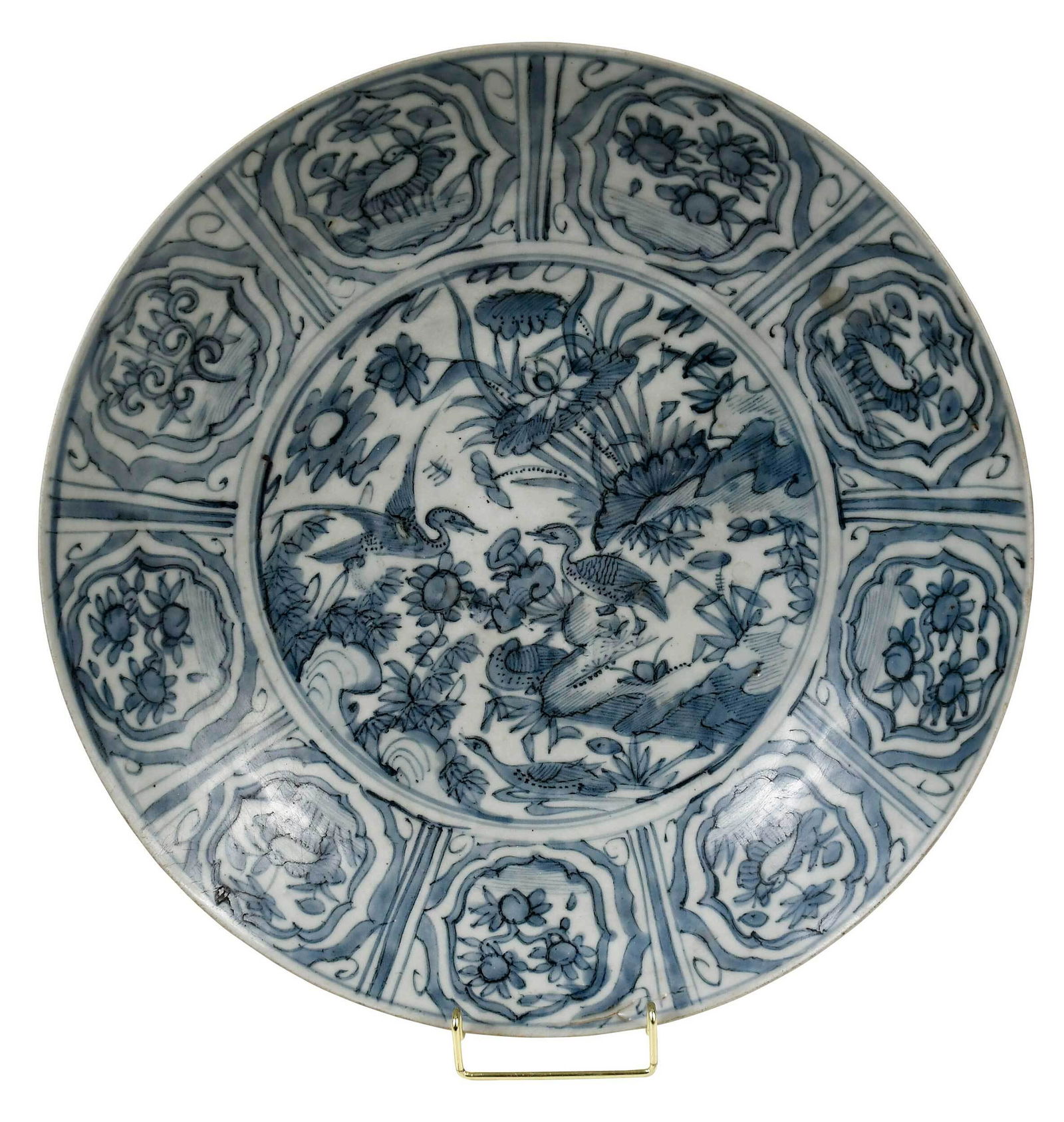Chinese Blue and White Swatow Ware Bowl (1 of 9)