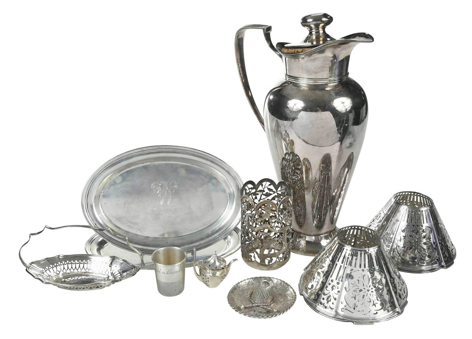 Eleven Silver Table Items (1 of 13)